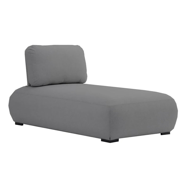 Iowa Outdoor Upholstered Chaise Lounge