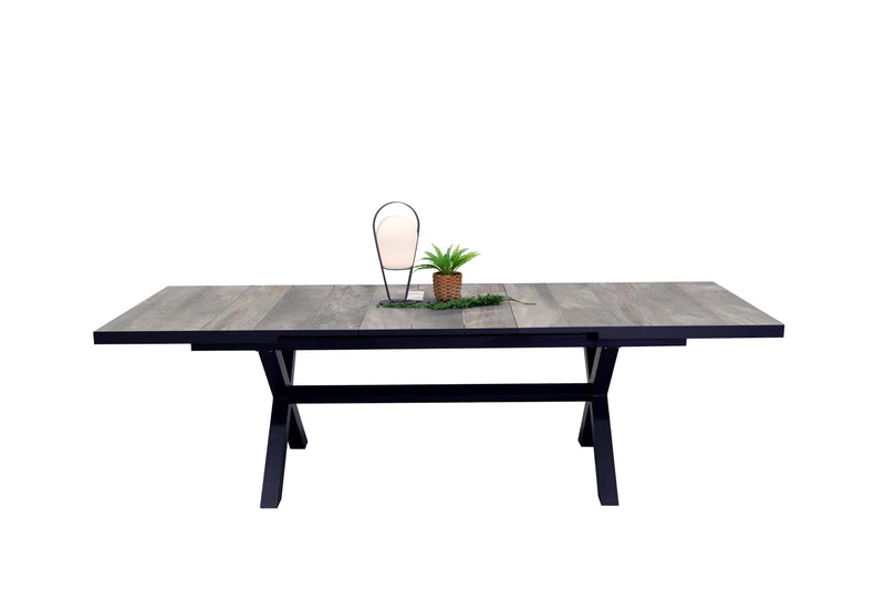 Clifton Outdoor Ceramic Extension Dining Table 161/201 cm