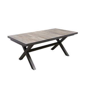 Clifton Outdoor Ceramic Extension Dining Table 201/261 cm