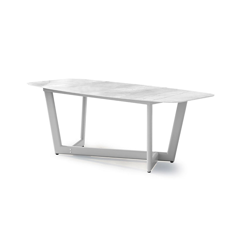 Colwood Outdoor Aluminium Dining Table with Ceramic Glass Top 200 cm