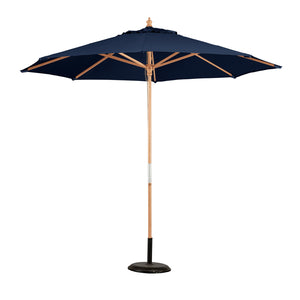 Como Outdoor Light Colour Pole Timber Centrepost Octagonal Umbrella 270 cm