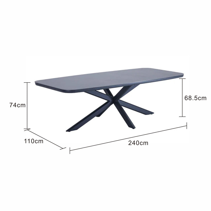 Doncaster Outdoor Ceramic Dining Table 240 cm