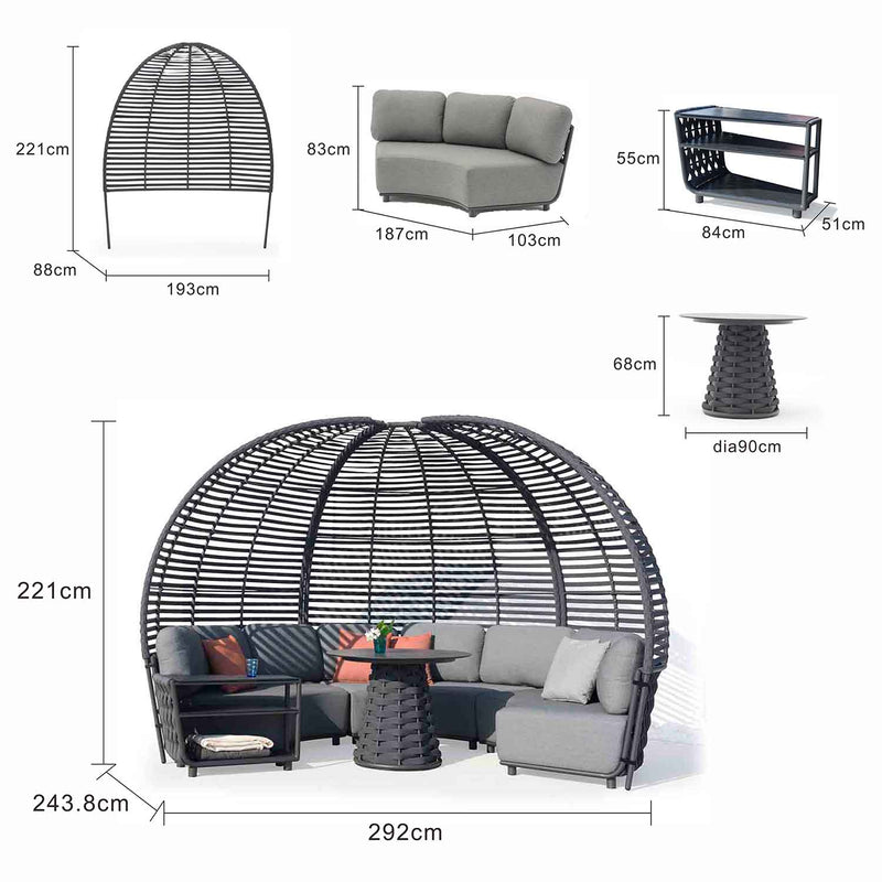 Lawson Outdoor Rope Pavilion Lounge