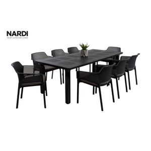 Nardi Levante Table Net Chair Outdoor Dining Setting