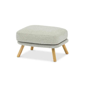 Milano Outdoor Teak and Rope Ottoman