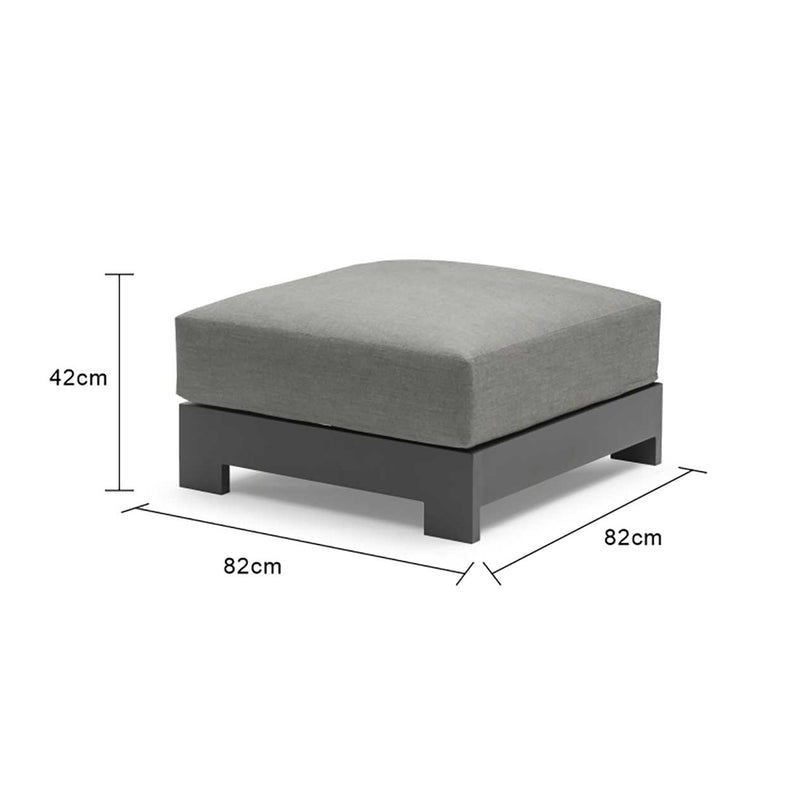 Skyline Outdoor Aluminium Ottoman