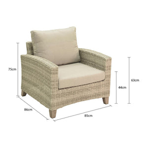 Leeds Outdoor Wicker Armchair